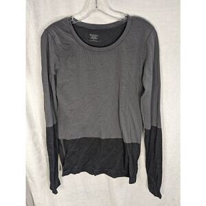 Athleta Ribbed Momentum Long Sleeve Top L